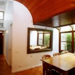 Domed timber ceiling